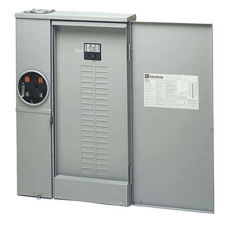 For most homes, a 100- <b>amp</b> main is sufficient to handle all electrical needs; however, many new-home builders now install 150-<b>amp</b> or <b>200</b>-<b>amp</b> services to ensure plenty of capacity. . Eaton 200 amp meter panel combo